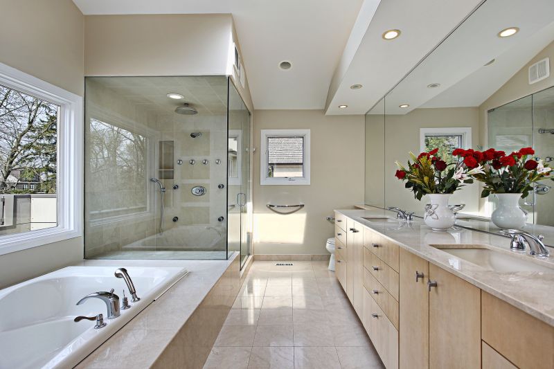 Luxury Shower with Glass Enclosure